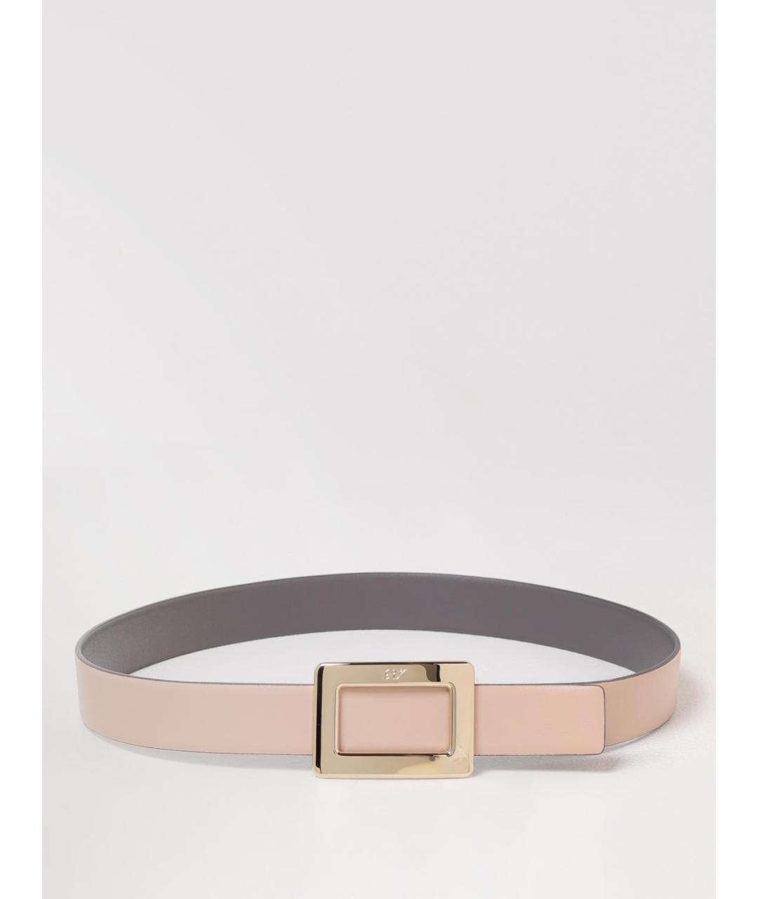 ROGER VIVIER Розовый кожаный ремень, фото 5