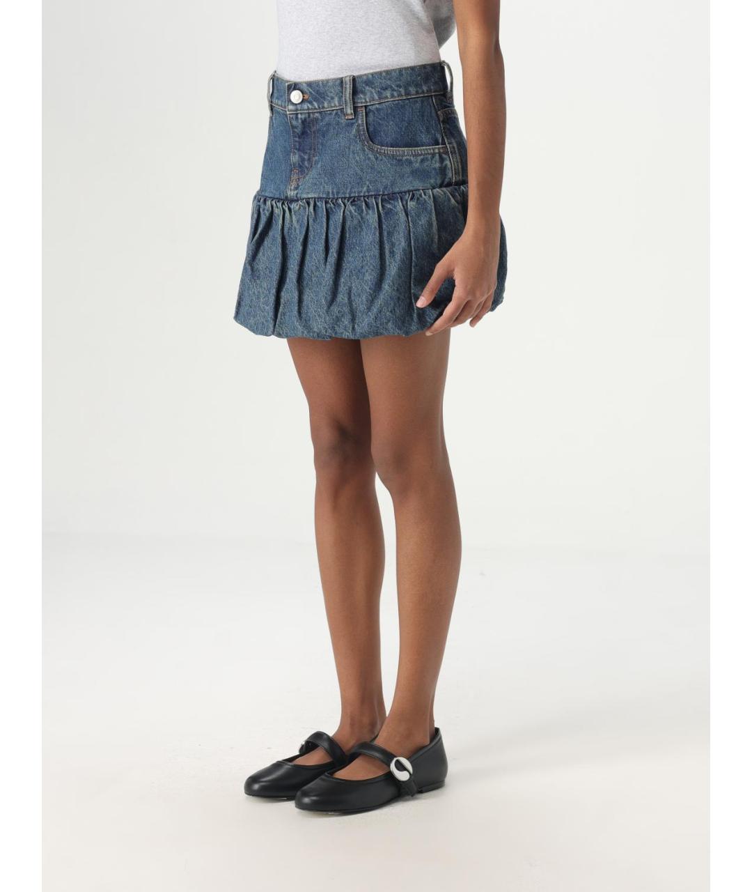 COPERNI Синяя деним юбка мини, фото 4