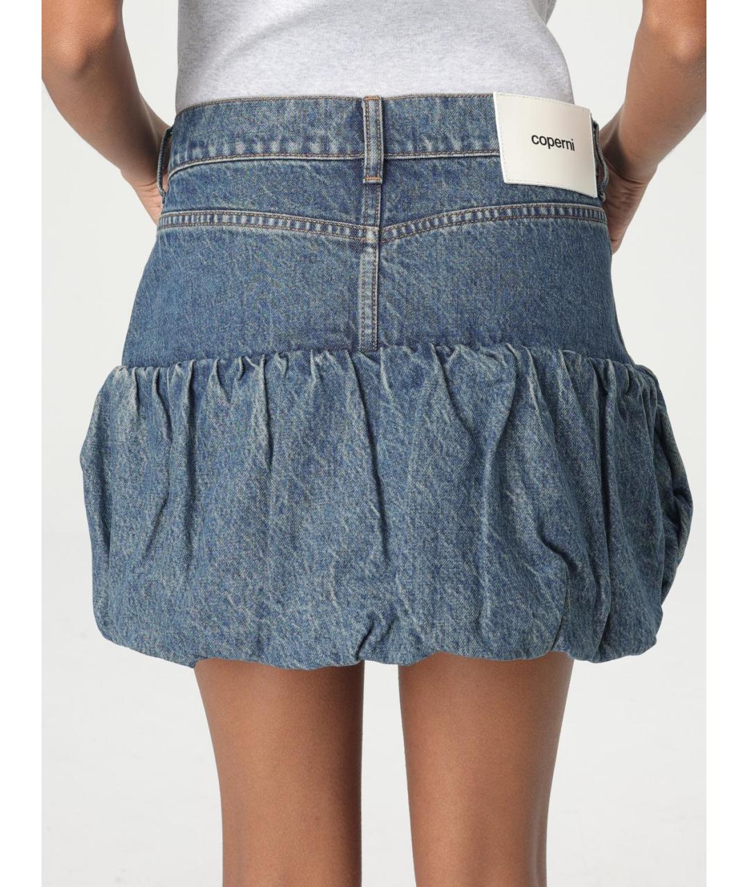COPERNI Синяя деним юбка мини, фото 5