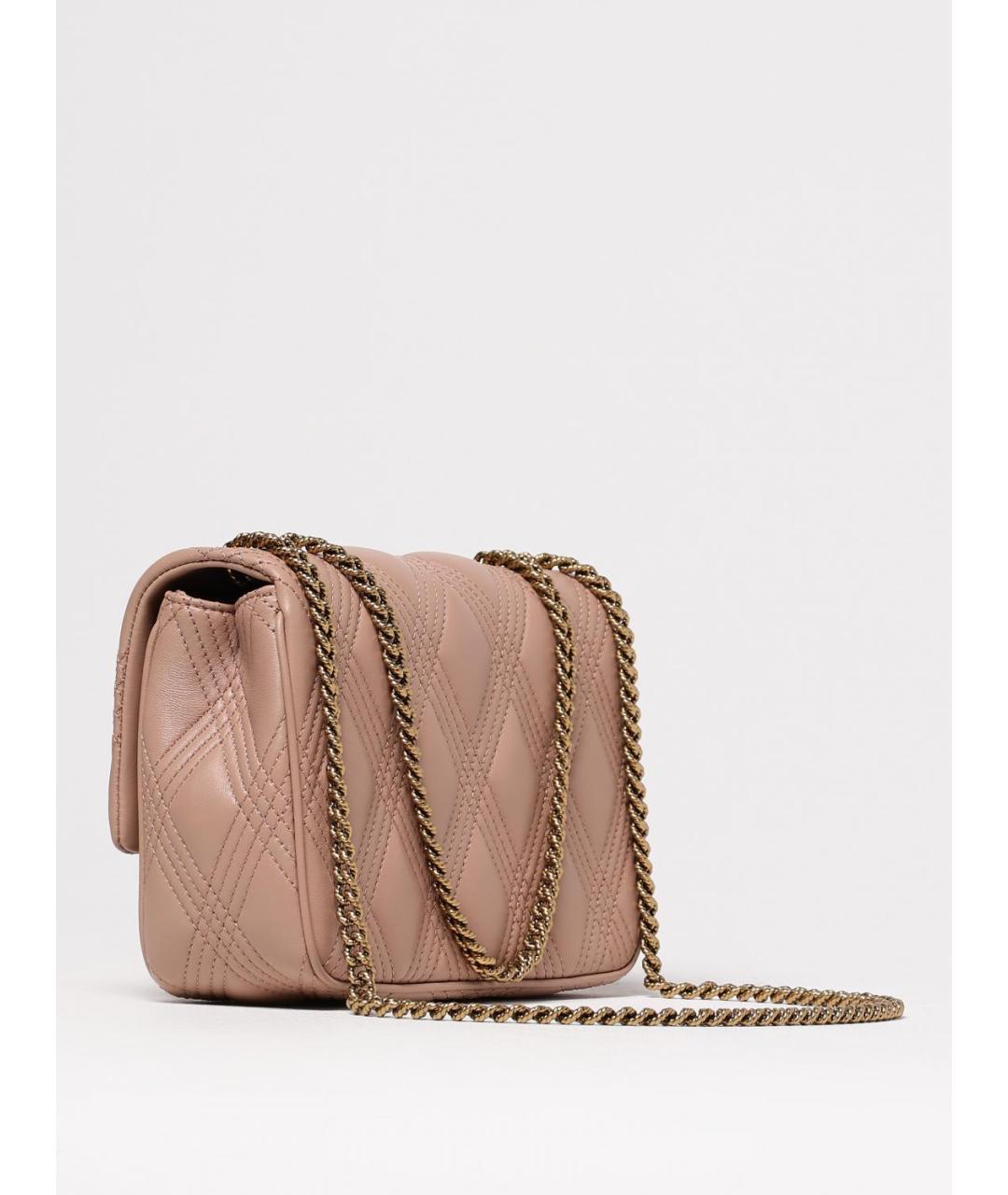 VALENTINO Бежевая кожаная сумка через плечо, фото 3