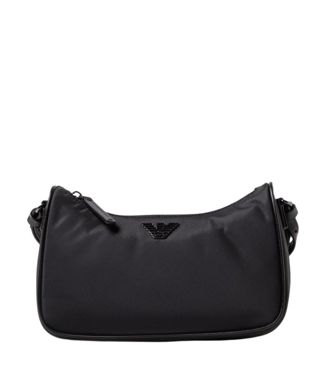 EMPORIO ARMANI Черная синтетическая сумка на плечо, фото 1