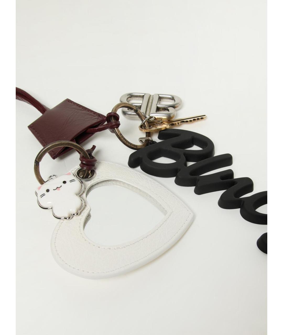 BALENCIAGA Бордовый брелок, фото 2