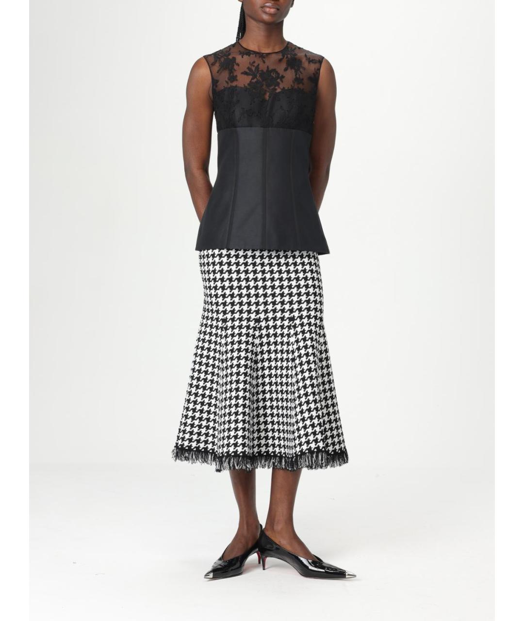 ALEXANDER MCQUEEN Черная хлопковая майка, фото 2