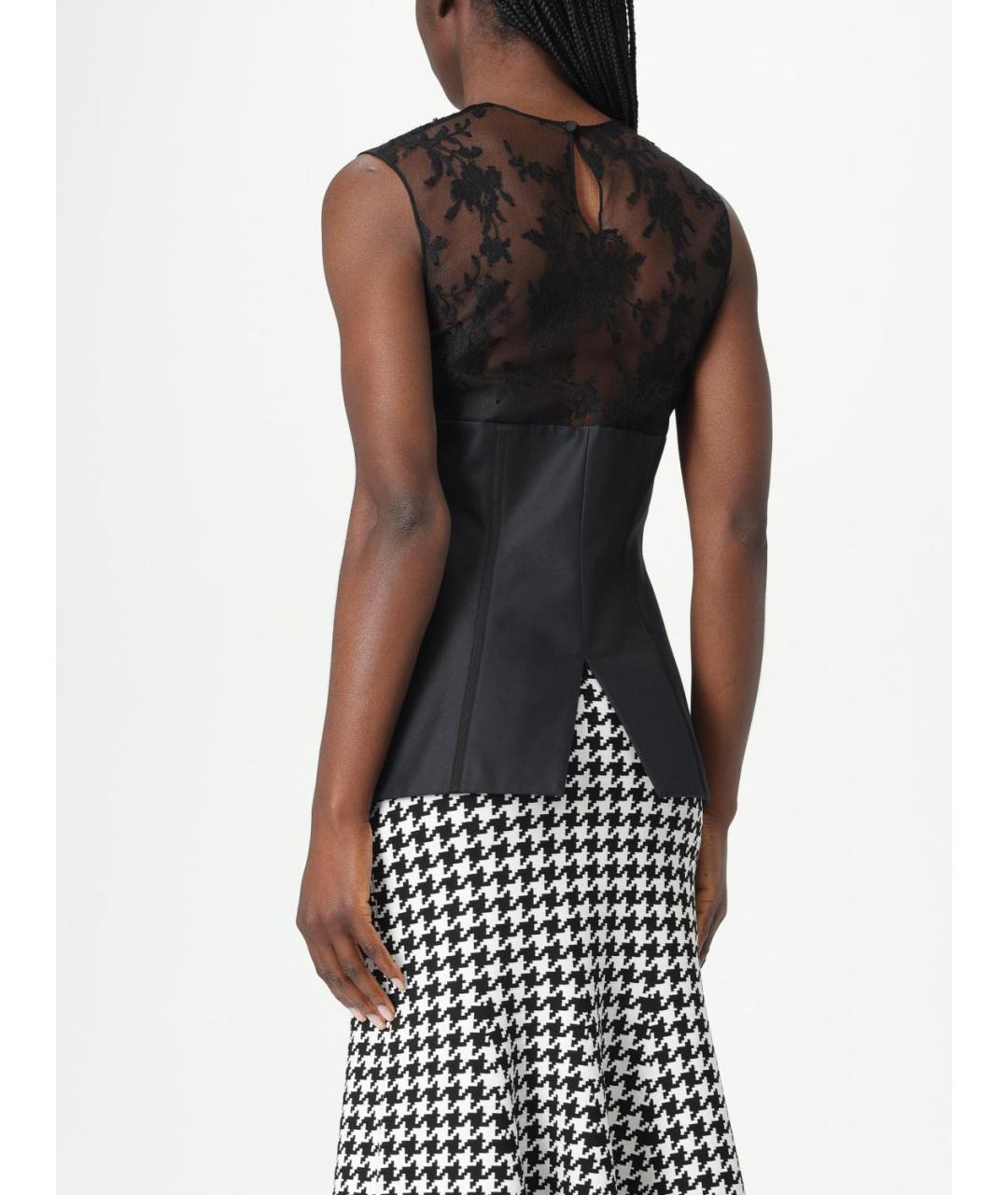 ALEXANDER MCQUEEN Черная хлопковая майка, фото 3