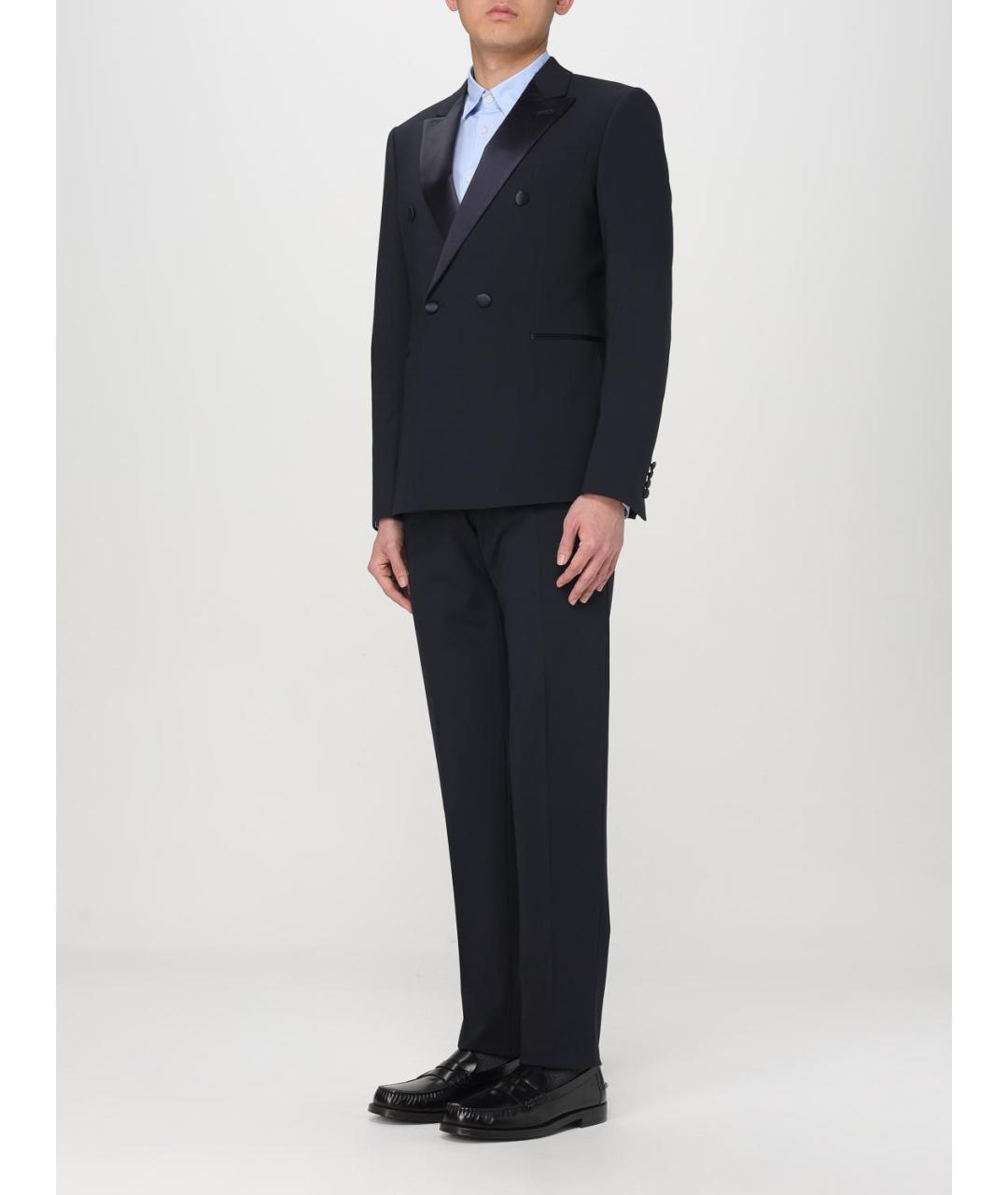 EMPORIO ARMANI Темно-синий вечерний костюм, фото 4
