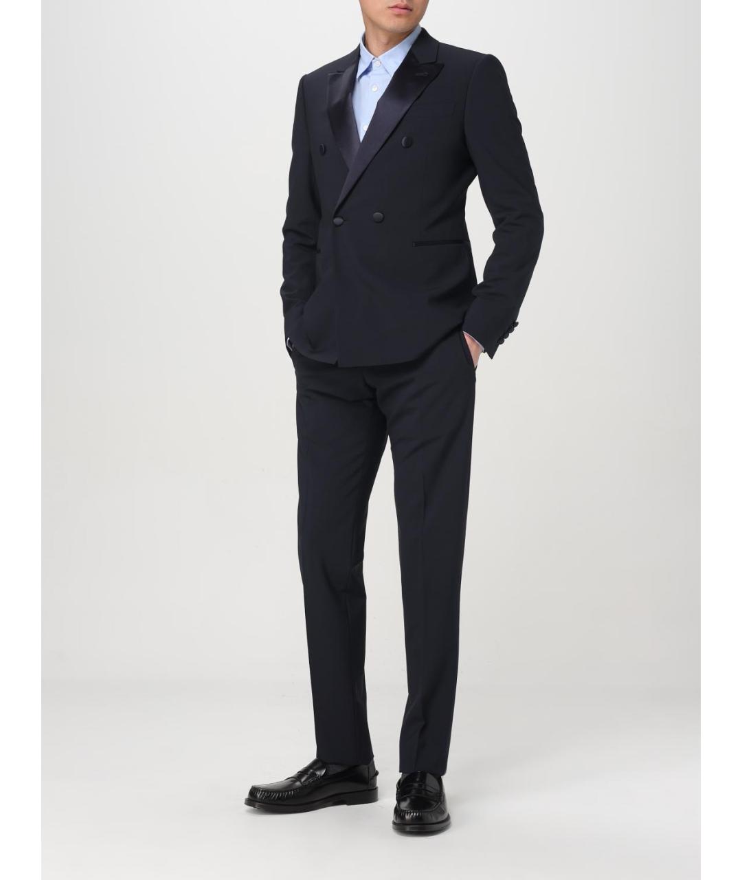 EMPORIO ARMANI Темно-синий вечерний костюм, фото 2