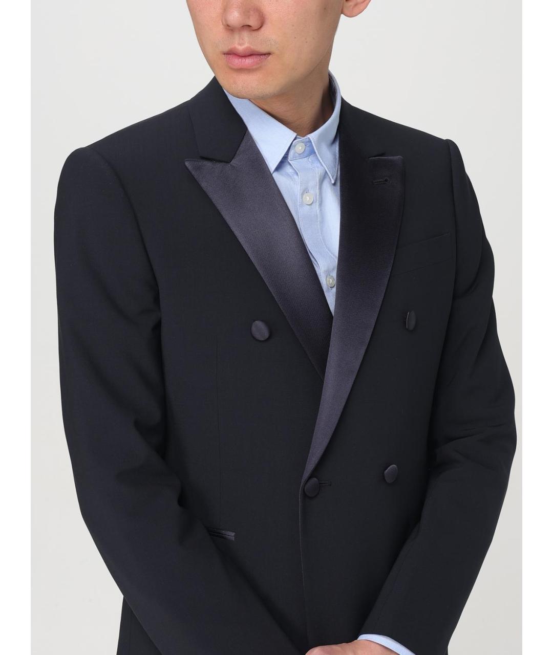 EMPORIO ARMANI Темно-синий вечерний костюм, фото 5