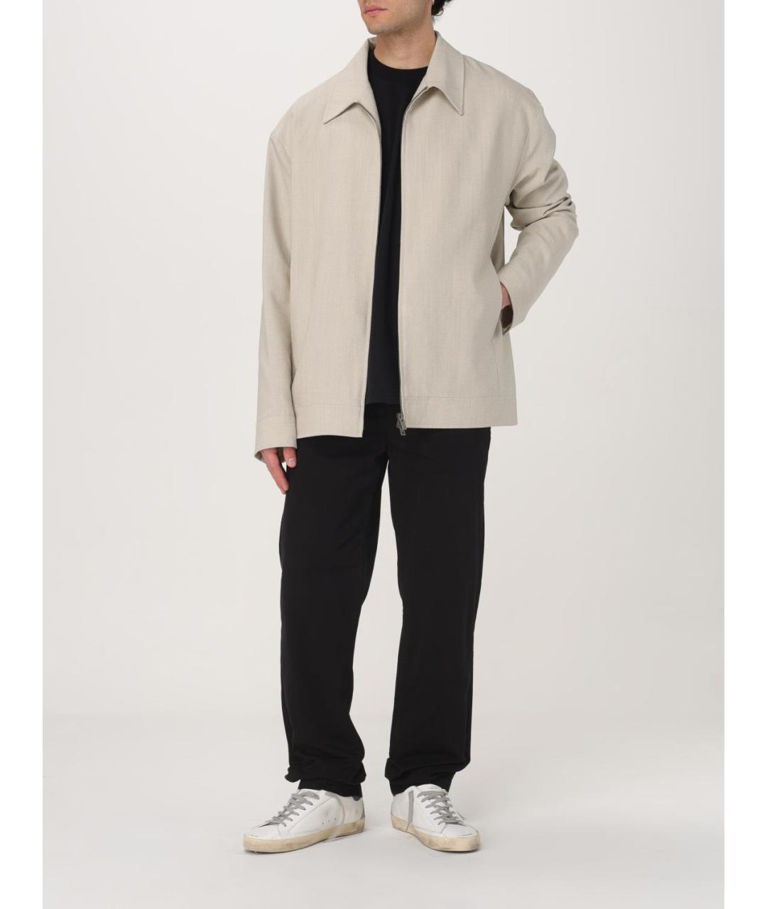 GOLDEN GOOSE DELUXE BRAND Бежевая хлопковая куртка, фото 2