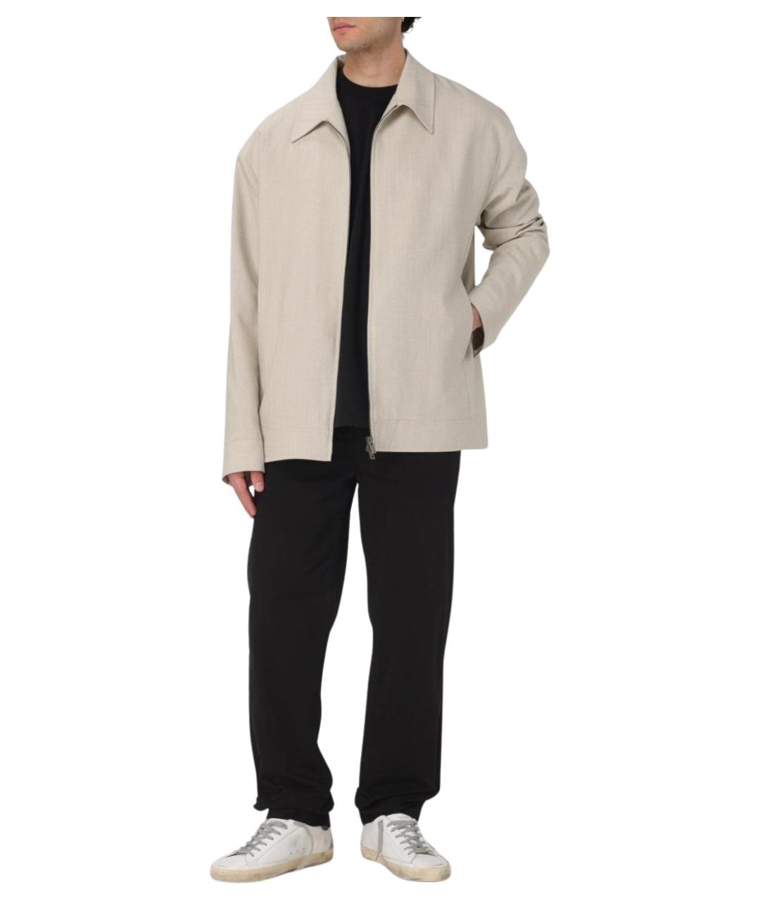 GOLDEN GOOSE DELUXE BRAND Бежевая хлопковая куртка, фото 2