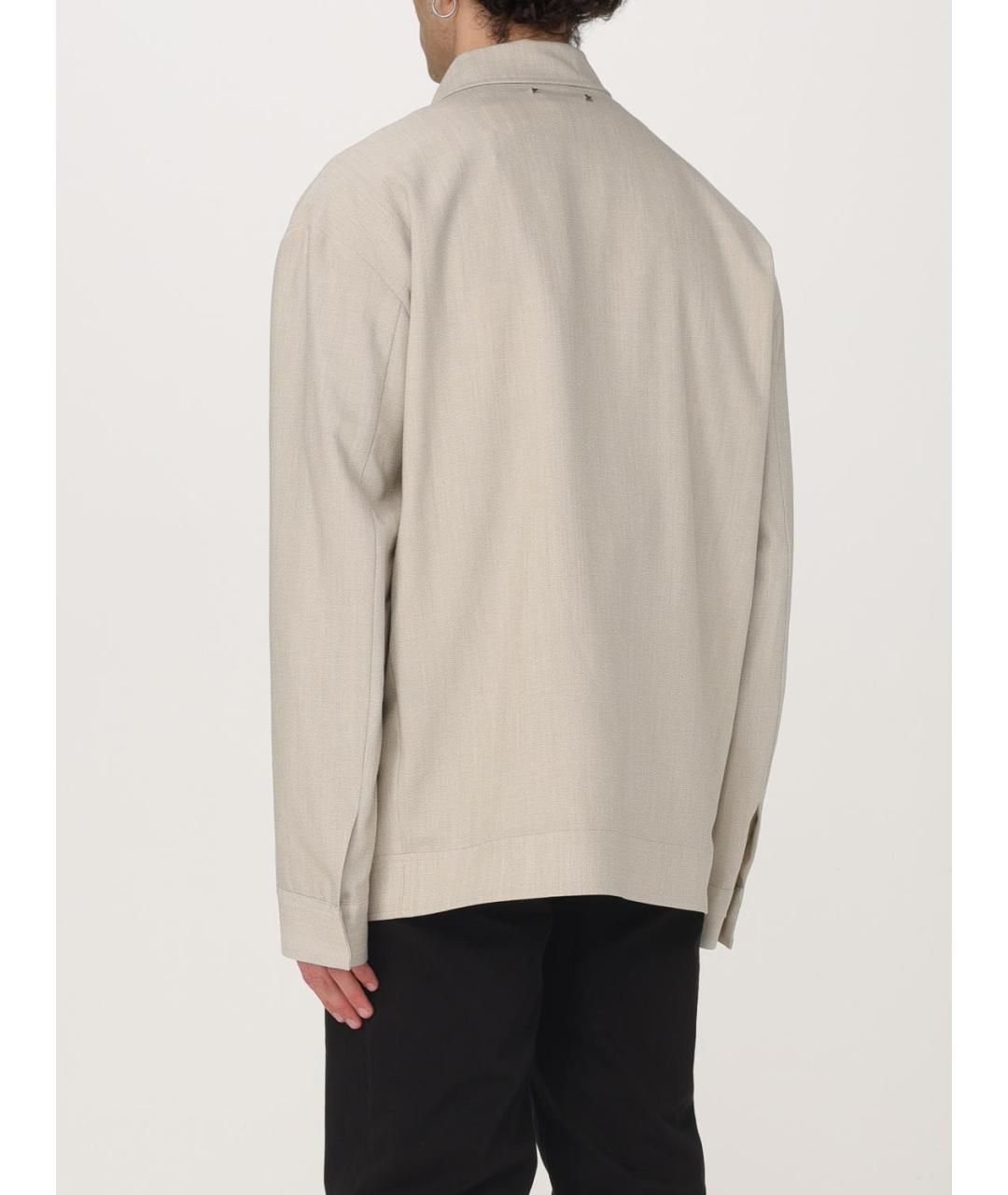 GOLDEN GOOSE DELUXE BRAND Бежевая хлопковая куртка, фото 3