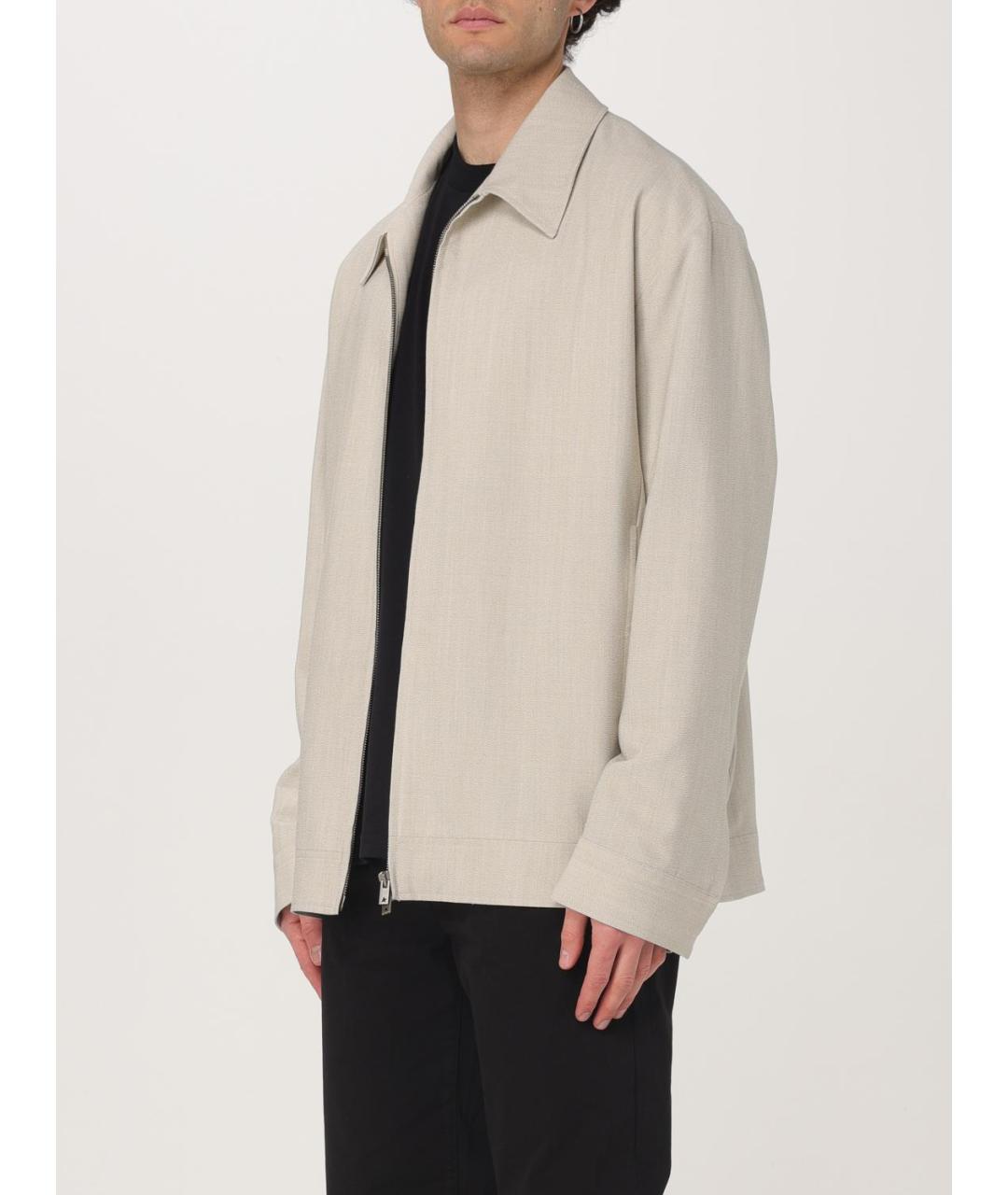 GOLDEN GOOSE DELUXE BRAND Бежевая хлопковая куртка, фото 4