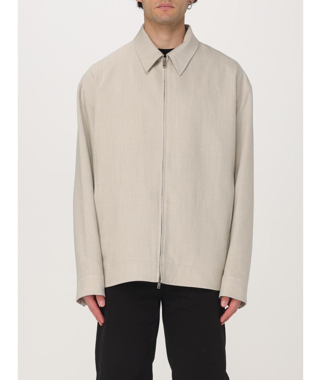 GOLDEN GOOSE DELUXE BRAND Бежевая хлопковая куртка, фото 6