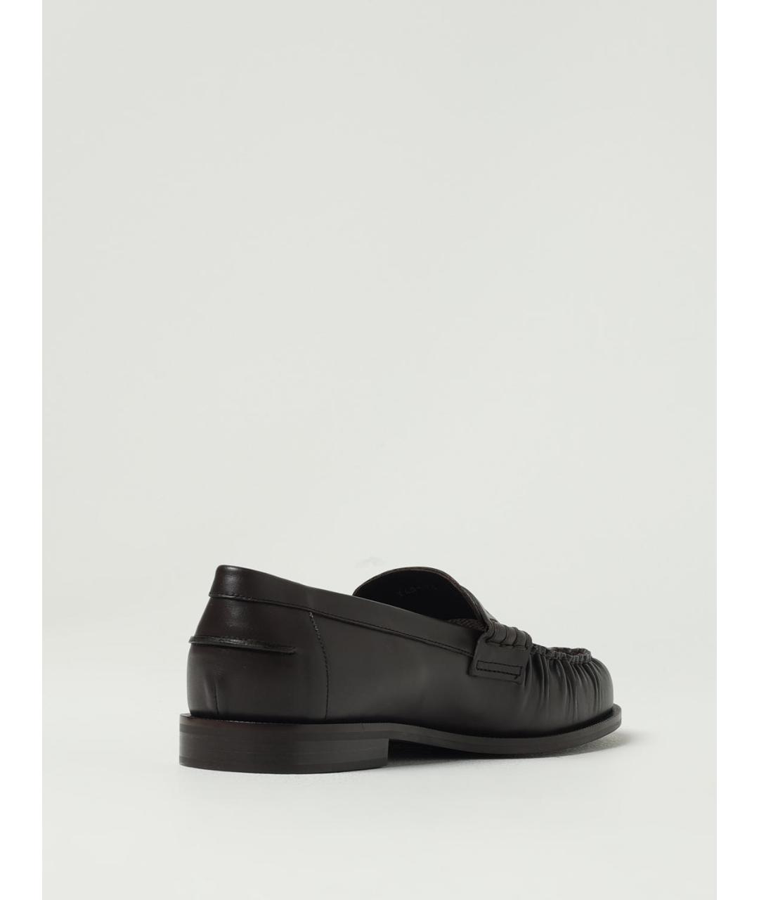 EMPORIO ARMANI Коричневые кожаные мокасины, фото 3