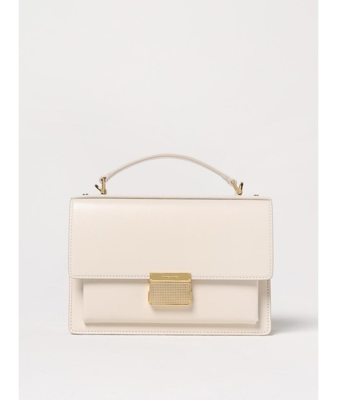 GOLDEN GOOSE DELUXE BRAND Бежевая кожаная сумка через плечо, фото 6