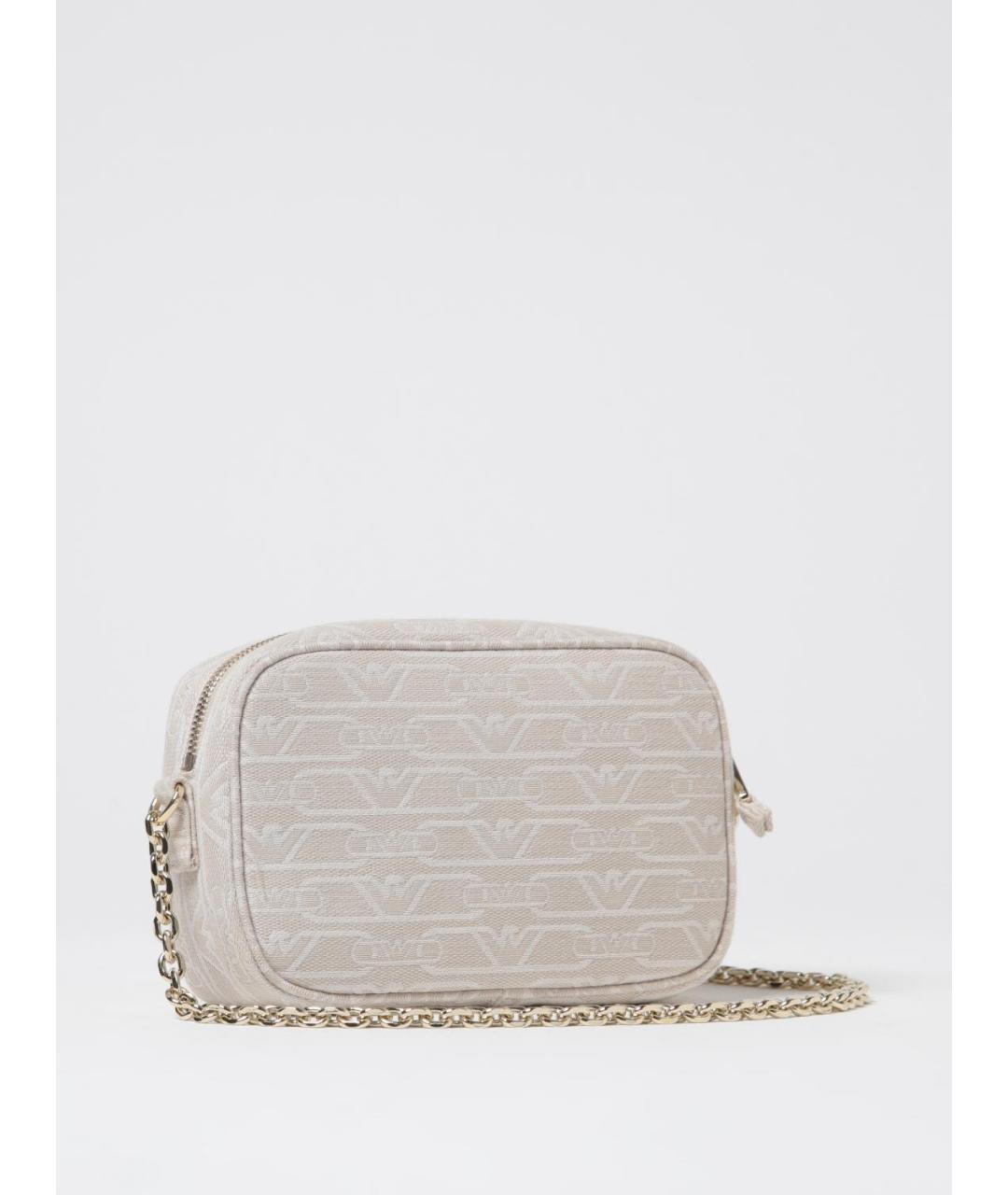 EMPORIO ARMANI Бежевая синтетическая сумка через плечо, фото 2