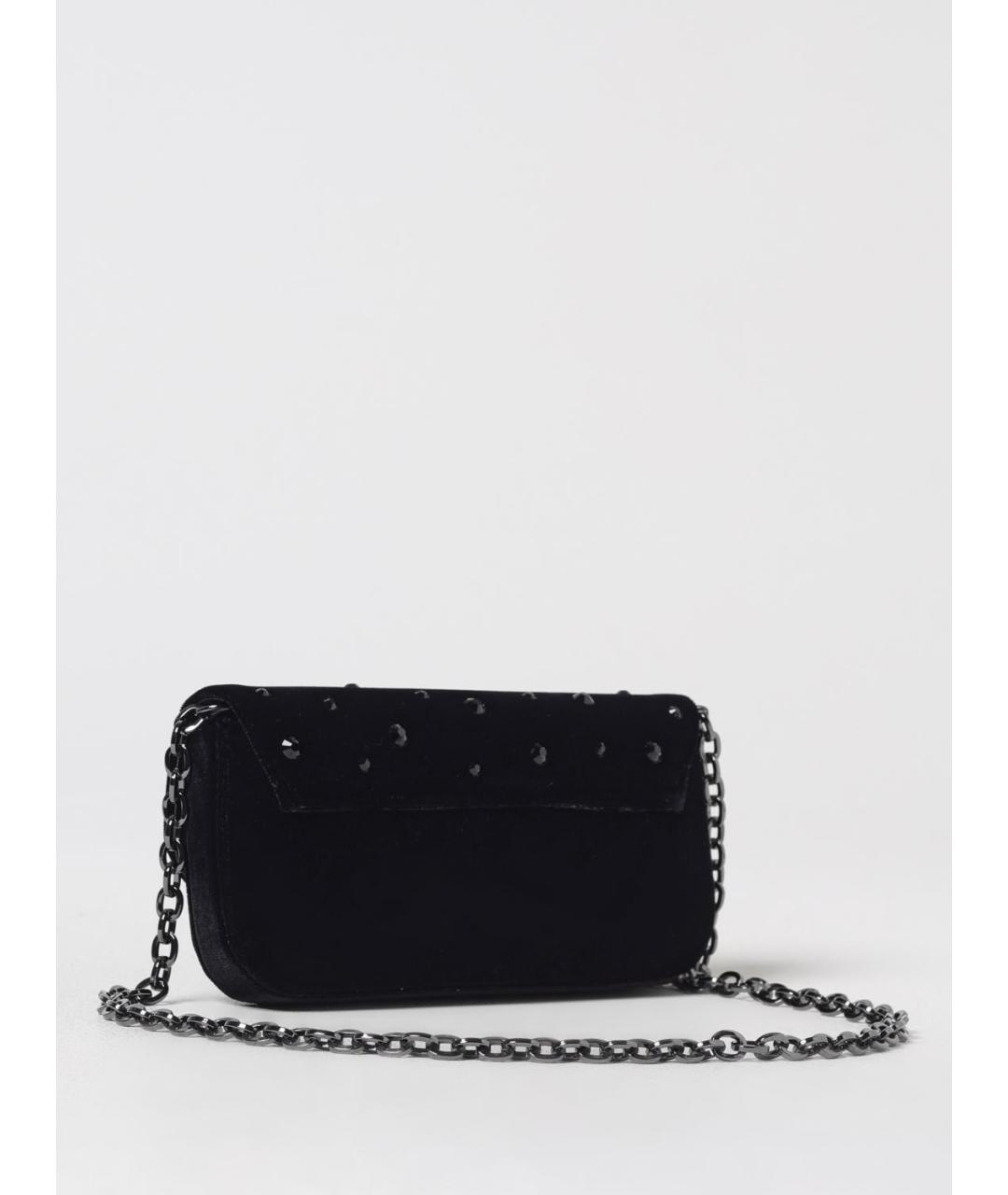 EMPORIO ARMANI Черная тканевая сумка через плечо, фото 2