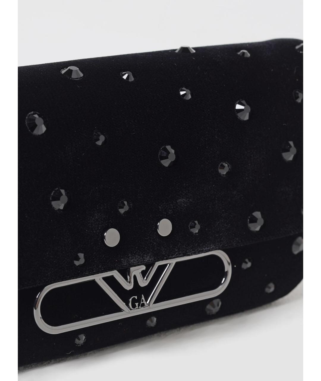 EMPORIO ARMANI Черная тканевая сумка через плечо, фото 3