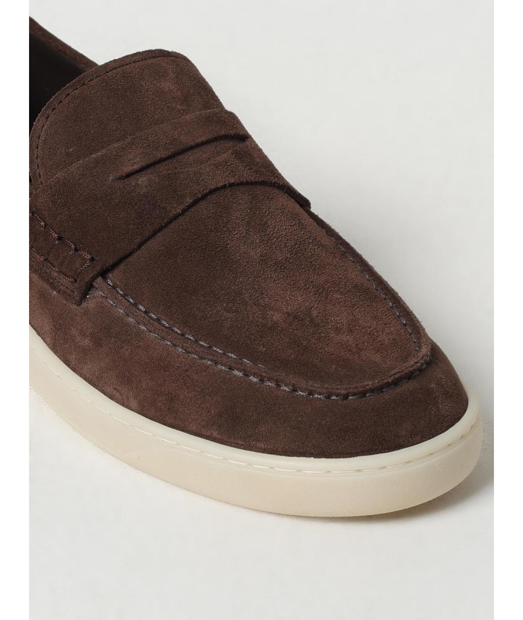 HOGAN Коричневые кожаные лоферы, фото 4