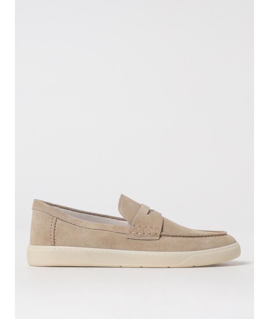 HOGAN Бежевые замшевые лоферы, фото 5