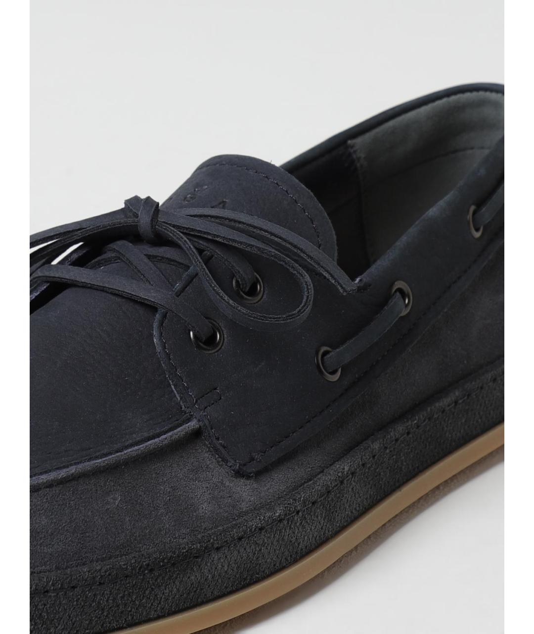 HOGAN Синие замшевые лоферы, фото 4