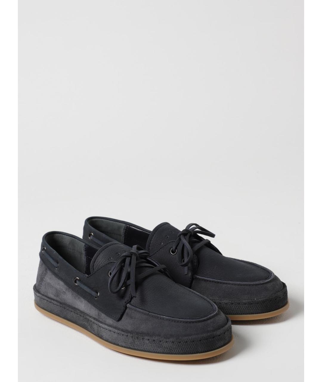 HOGAN Синие замшевые лоферы, фото 2