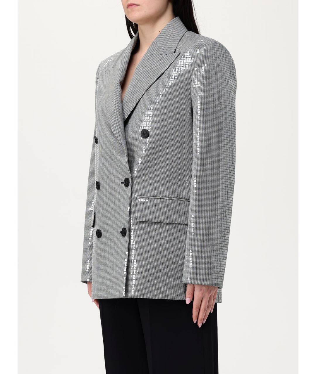 GOLDEN GOOSE DELUXE BRAND Серый шерстяной жакет/пиджак, фото 4