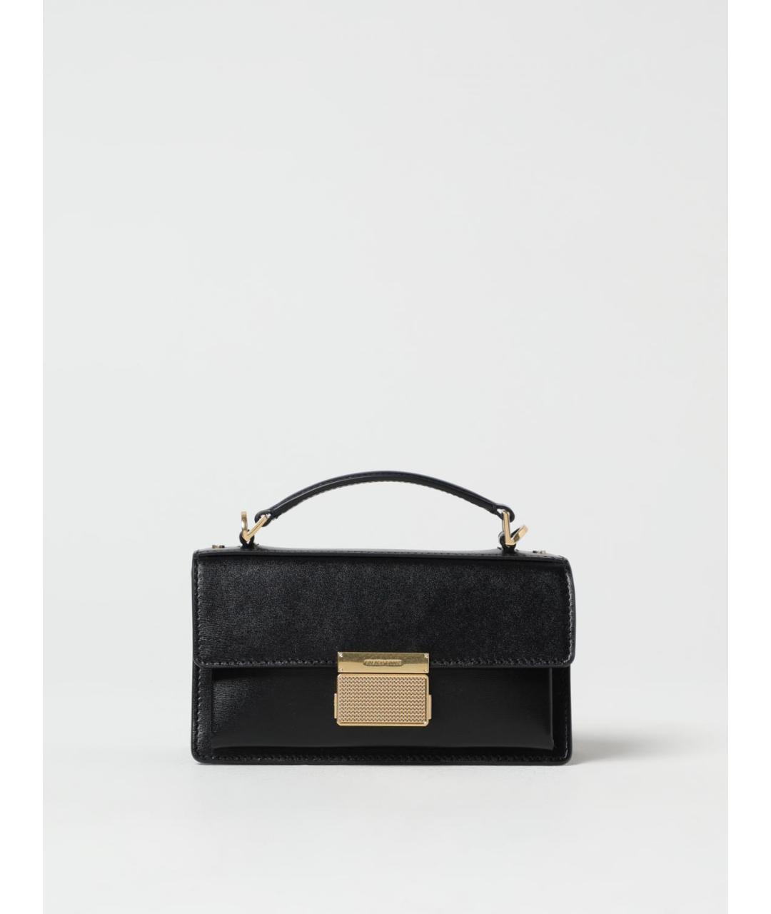 GOLDEN GOOSE DELUXE BRAND Черная кожаная сумка через плечо, фото 5