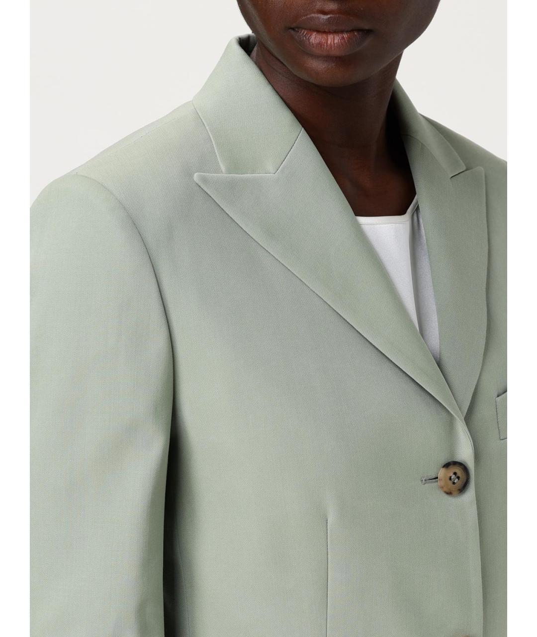 GOLDEN GOOSE DELUXE BRAND Зеленый шерстяной жакет/пиджак, фото 6