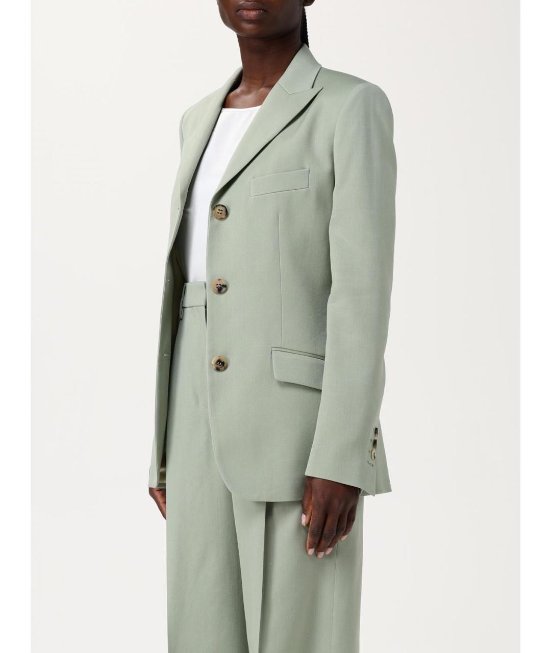 GOLDEN GOOSE DELUXE BRAND Зеленый шерстяной жакет/пиджак, фото 5