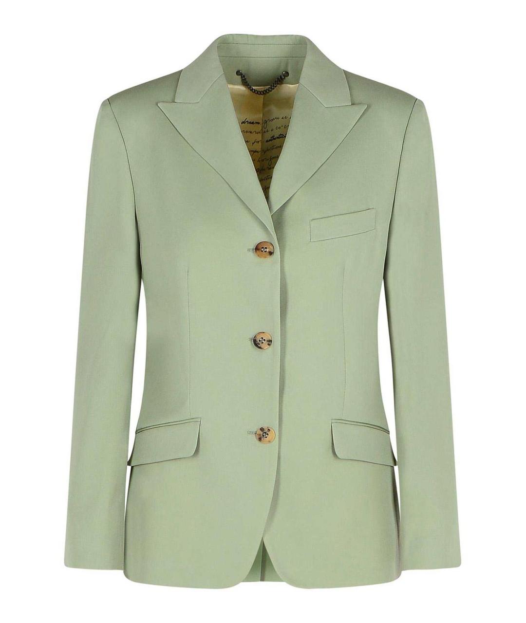 GOLDEN GOOSE DELUXE BRAND Зеленый шерстяной жакет/пиджак, фото 1