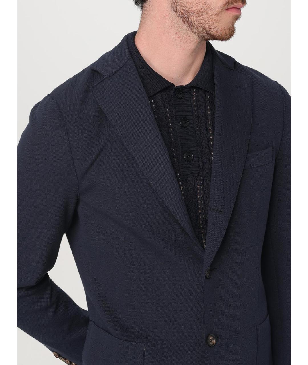 ELEVENTY Синий хлопковый пиджак, фото 5