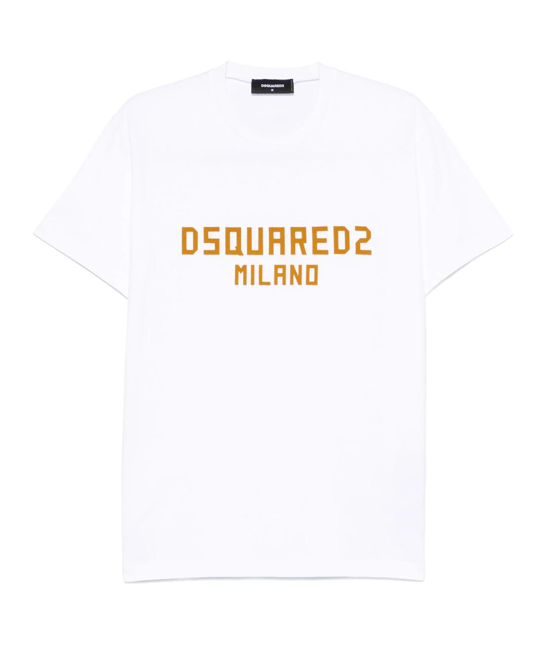 DSQUARED2 Белая хлопковая футболка, фото 1