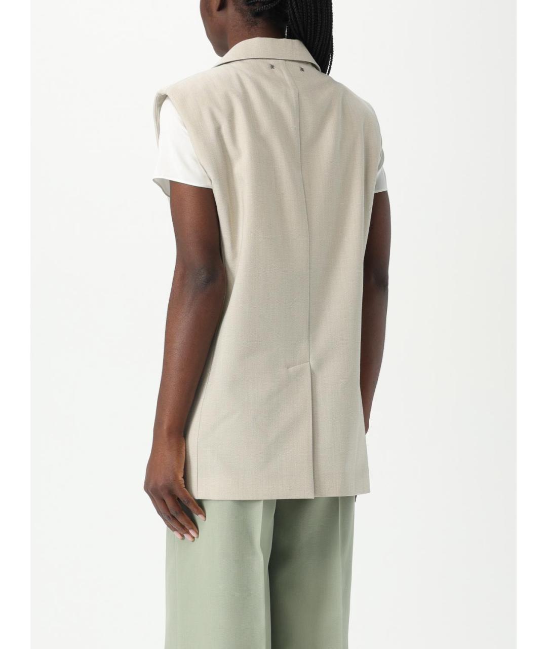 GOLDEN GOOSE DELUXE BRAND Бежевый хлопковый жакет/пиджак, фото 2