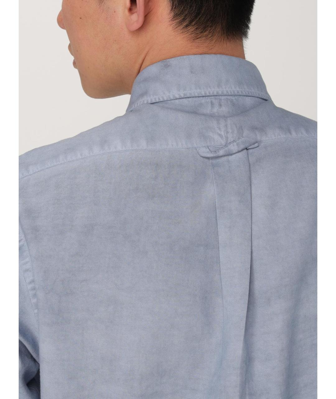 ELEVENTY Голубая хлопковая кэжуал рубашка, фото 4
