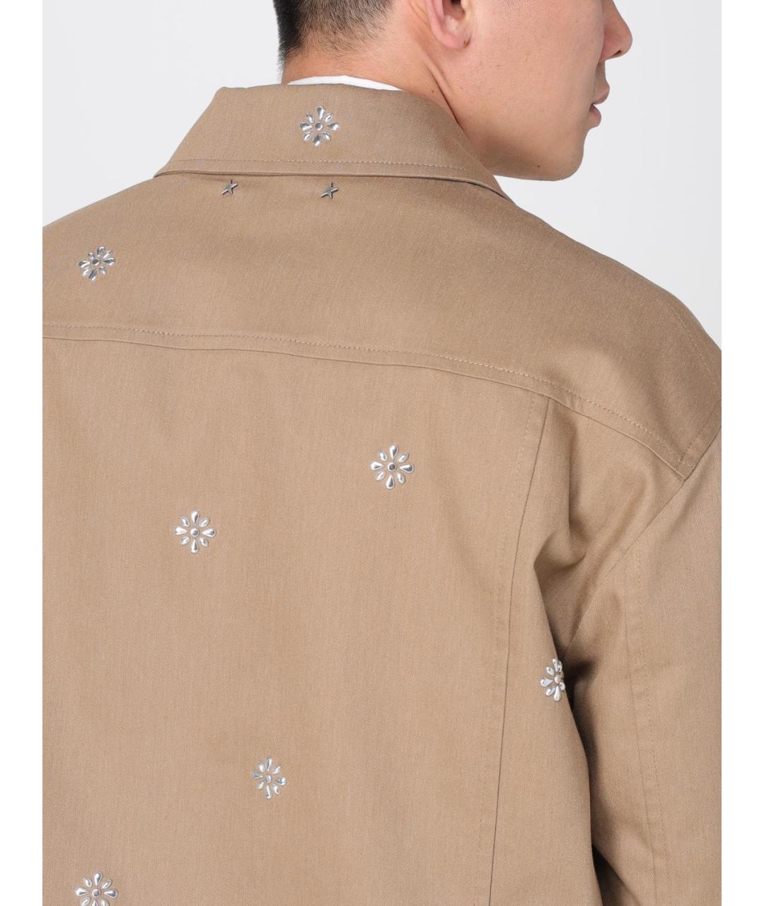 GOLDEN GOOSE DELUXE BRAND Бежевая хлопковая куртка, фото 5