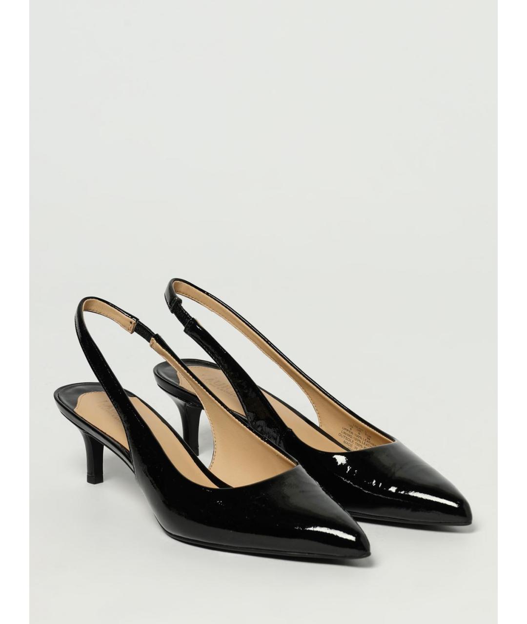 RALPH LAUREN Черные кожаные туфли, фото 2