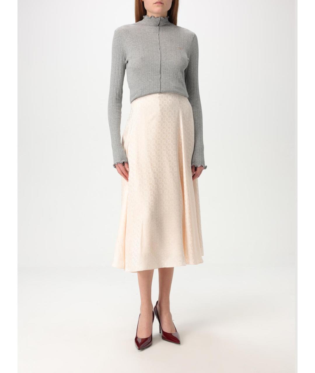 FENDI Серая хлопковая водолазка, фото 3