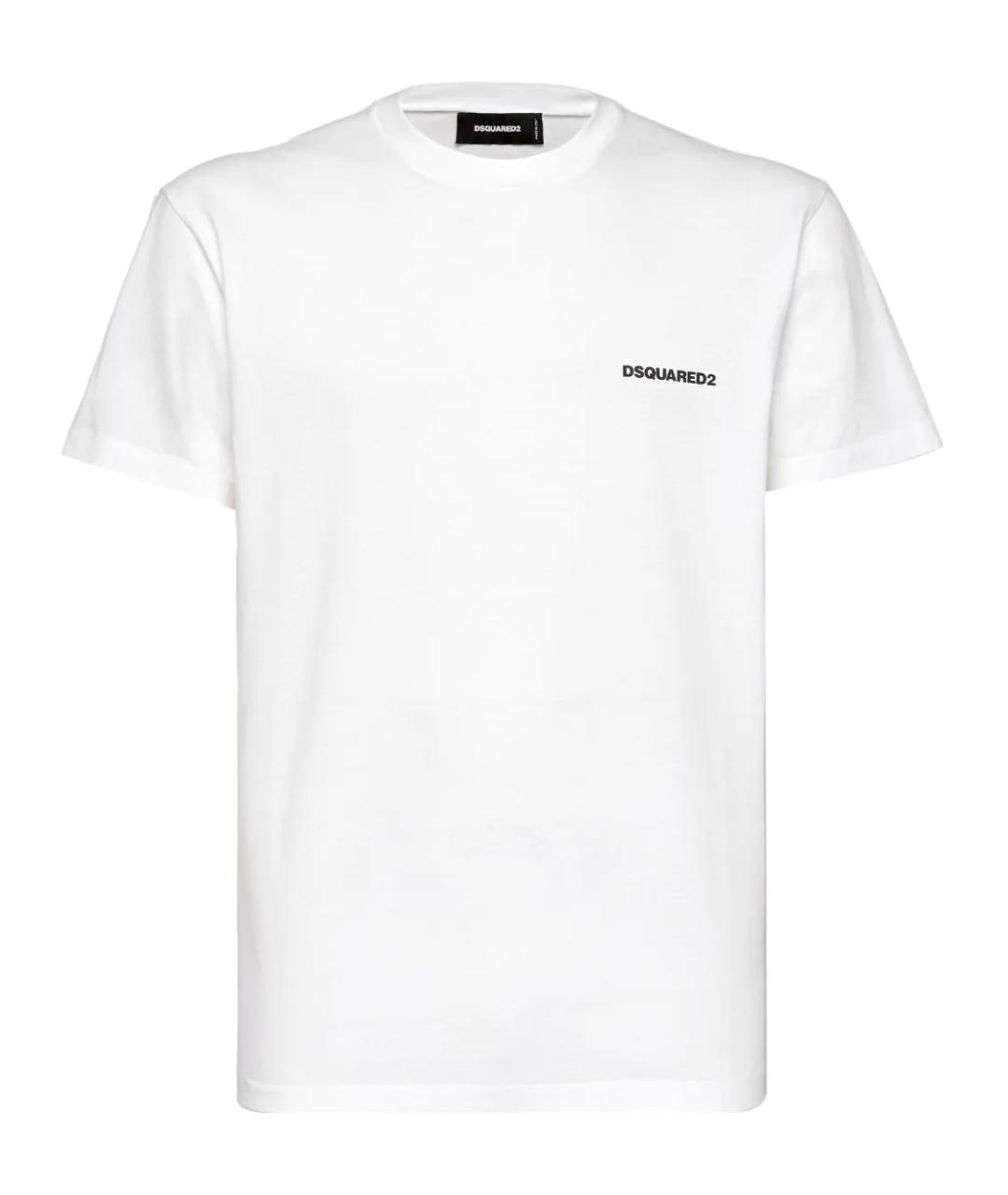 DSQUARED2 Белая хлопковая футболка, фото 1