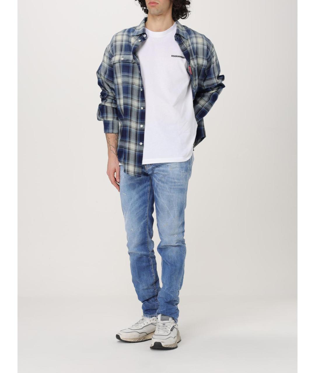 DSQUARED2 Белая хлопковая футболка, фото 3