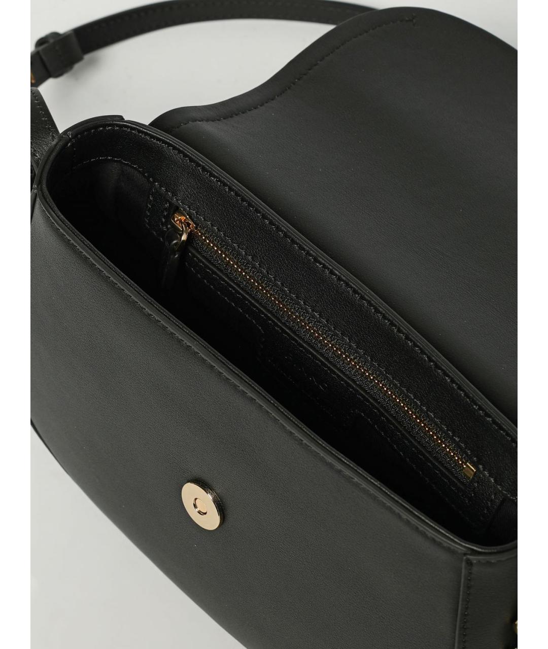 PINKO Черная кожаная сумка через плечо, фото 3