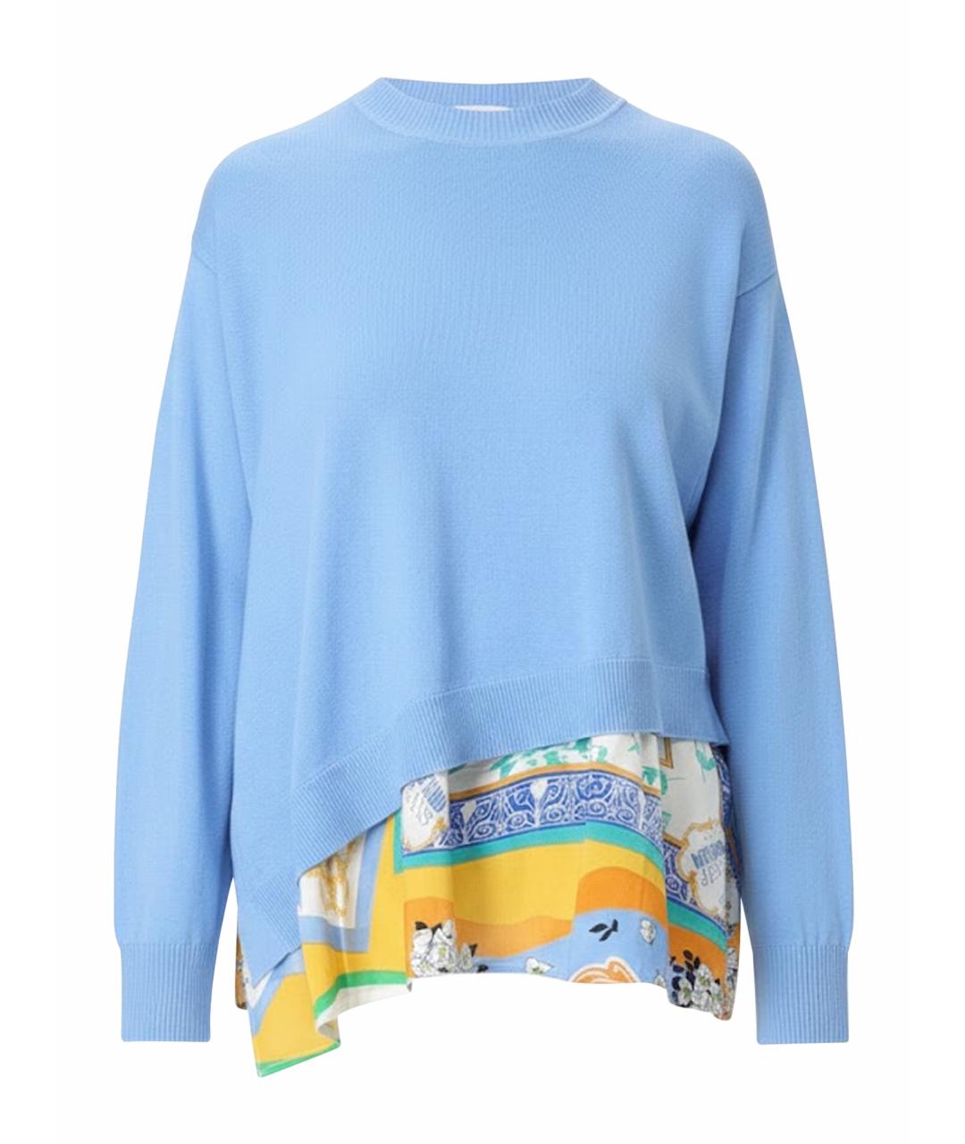 MOSCHINO JEANS Голубой хлопковый джемпер / свитер, фото 1