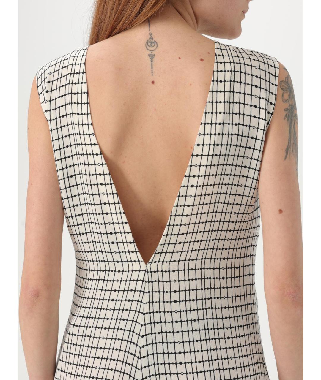 FENDI Белое шелковое повседневное платье, фото 5