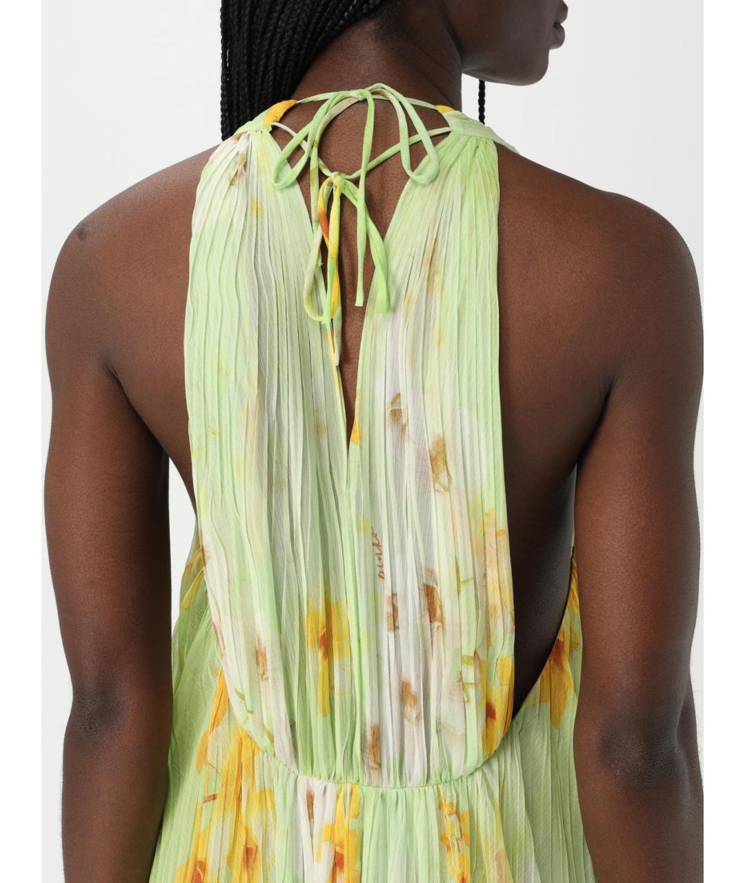 PINKO Мульти полиэстеровое повседневное платье, фото 4