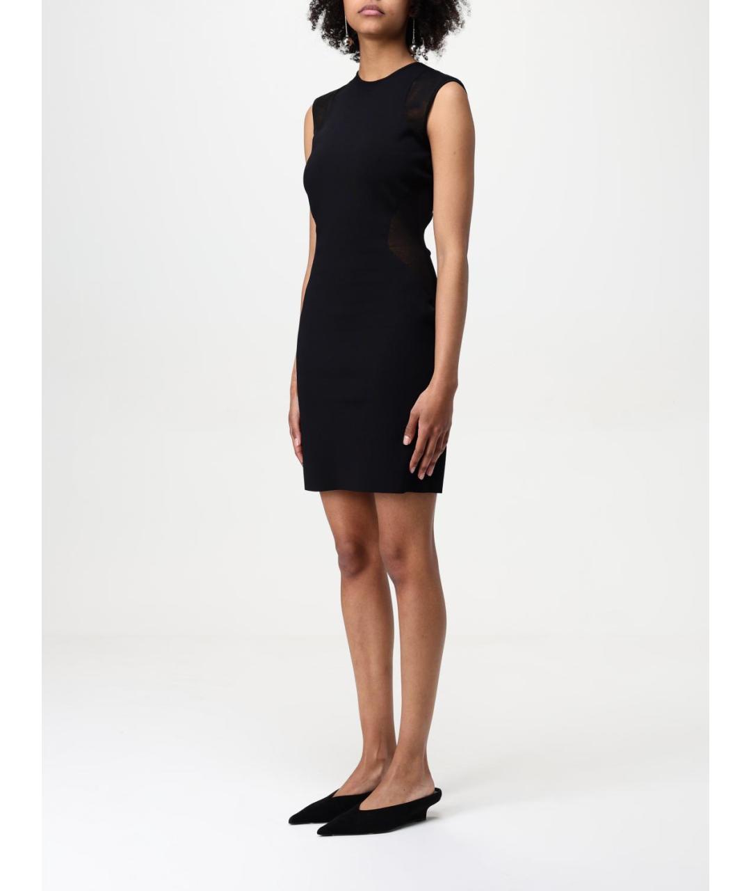 STELLA MCCARTNEY Черное полиэстеровое повседневное платье, фото 3