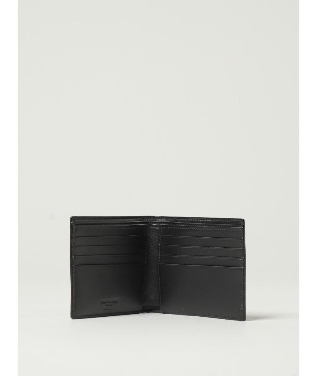 SAINT LAURENT Черный кожаный кошелек, фото 2