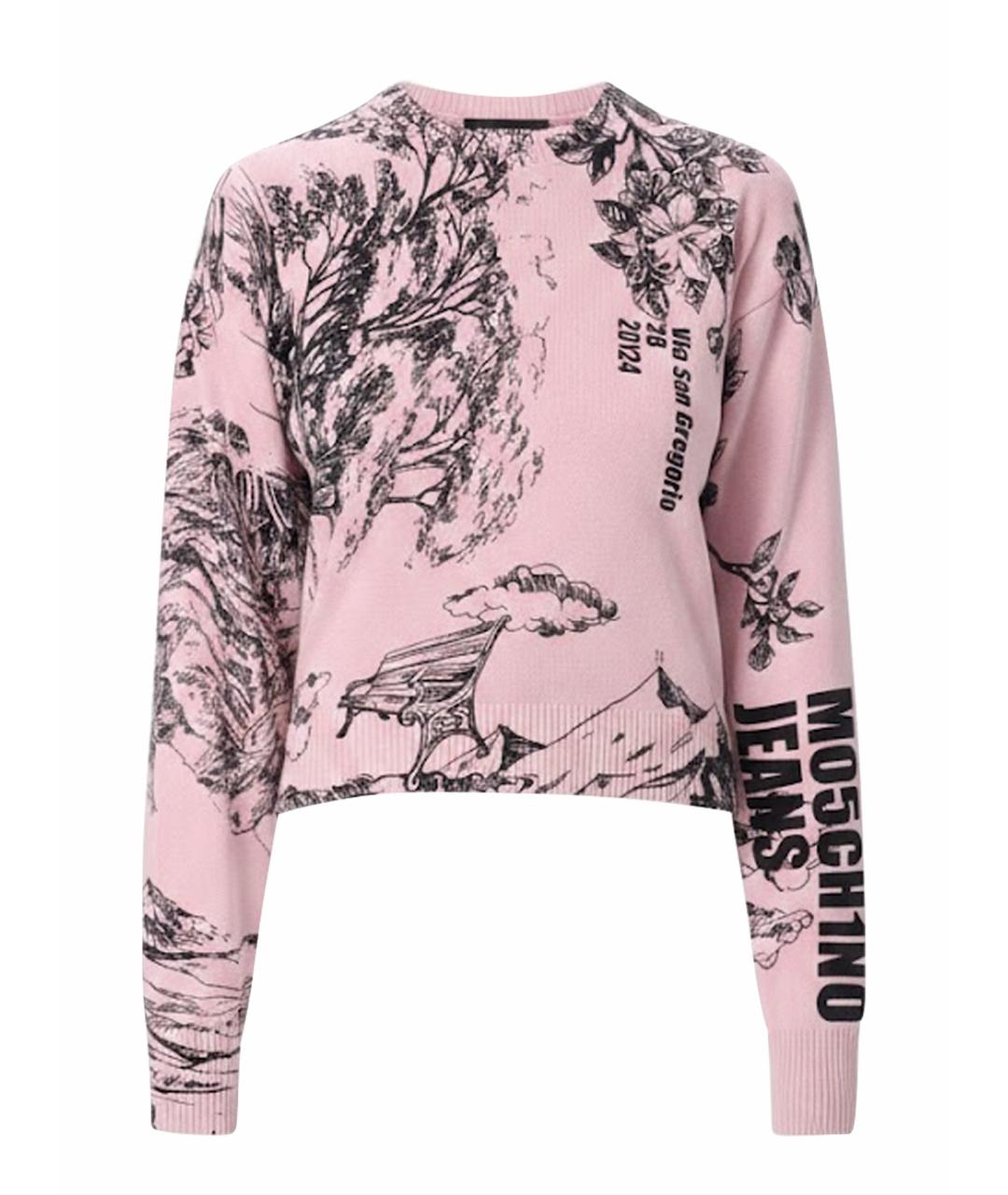 MOSCHINO JEANS Мульти хлопковый джемпер / свитер, фото 1