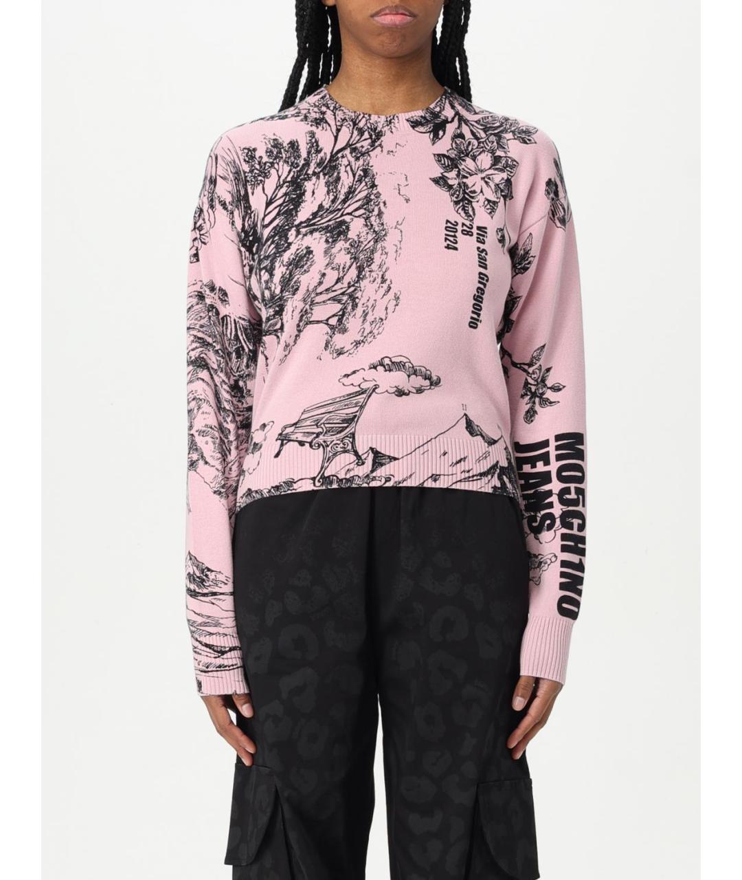 MOSCHINO JEANS Мульти хлопковый джемпер / свитер, фото 4