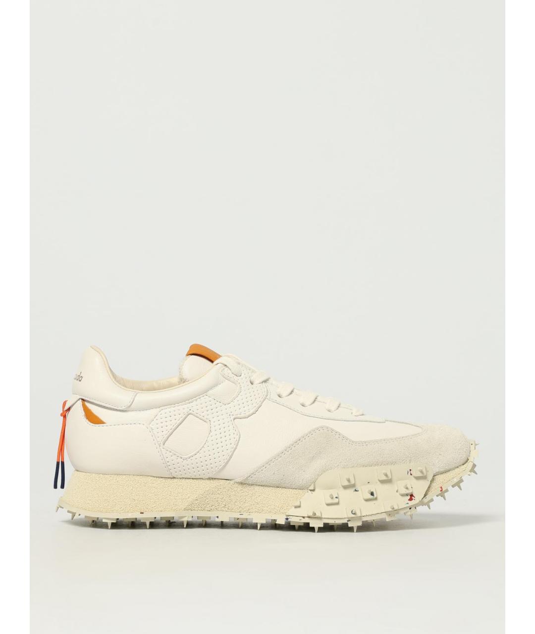 BARRACUDA Бежевые кожаные кроссовки, фото 4