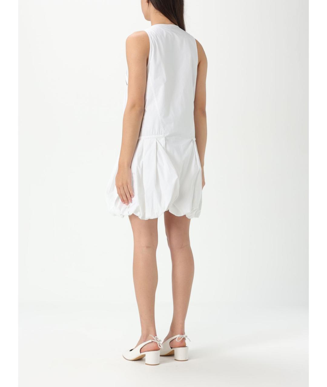 PINKO Белое полиэстеровое повседневное платье, фото 3