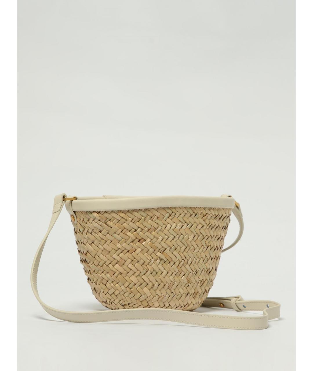 PINKO Бежевая пелетеная сумка через плечо, фото 2